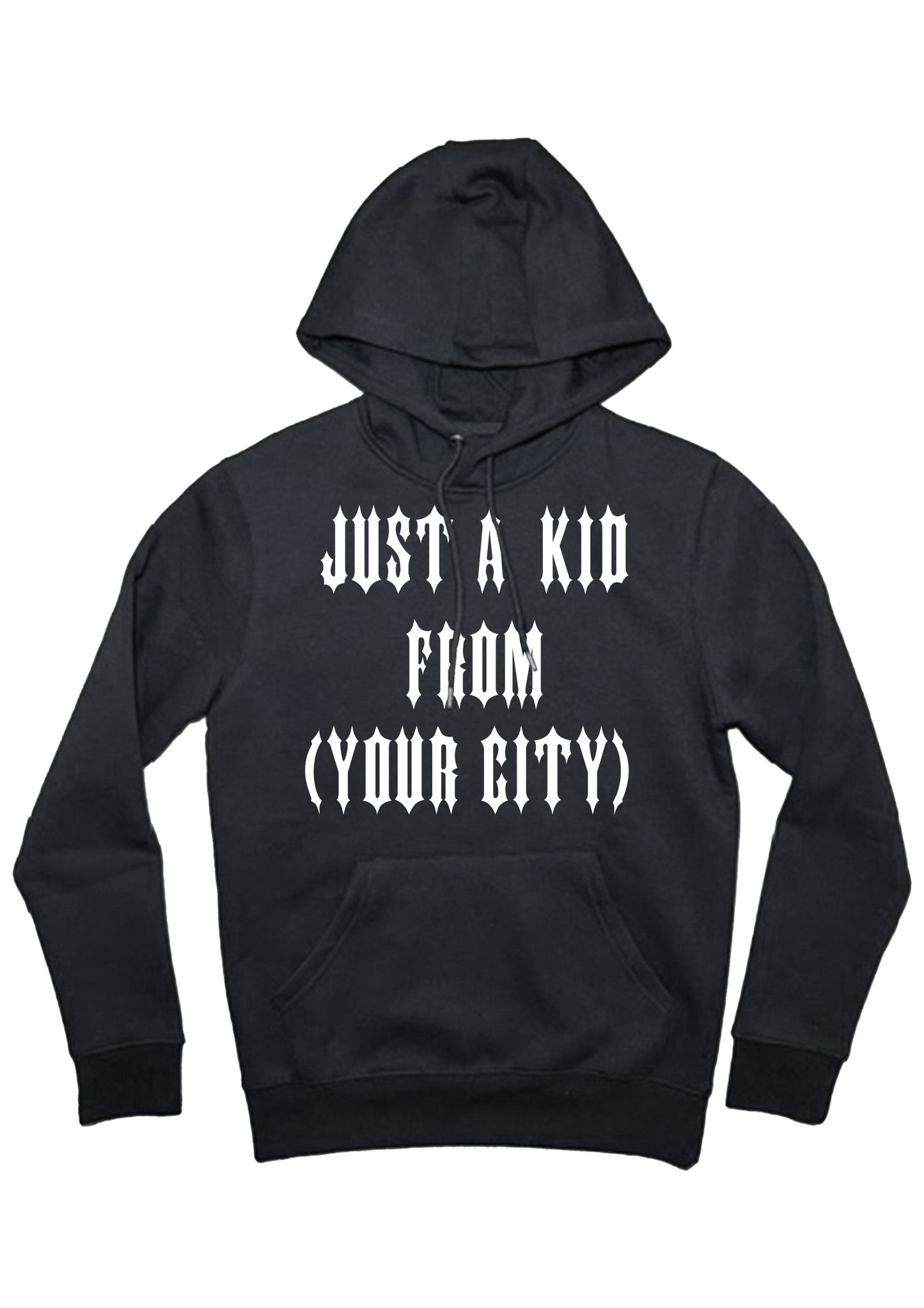 Personalised “Just a Kid From” Hoodie
